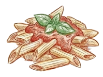 Ilustracja makaronu