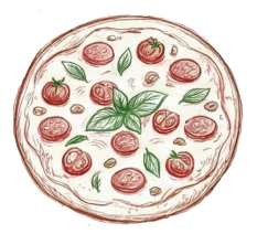 Ilustracja pizzy